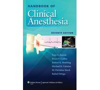 Paul G. Barash Bruce F. Cullen Rafael Ortega Michae Handbook of Cli (Tascabile)