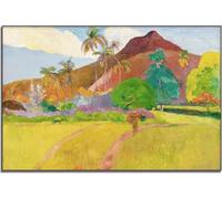Paul Gauguin Poster d'epoca Paesaggio tahitiano Arte della parete Paul Gauguin Pittura su tela Paul Gauguin Stampe per la decorazione domestica Immagine 40x50cm Senza cornice