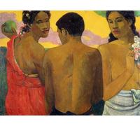 Paul Gauguin Poster d'epoca Tre Tahiti Arte Della Parete Paul Gauguin Pittura Su Tela Paul Gauguin Stampe Per La Casa Arredamento Moderno Quadro 40x50cm Senza Cornice