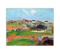 Paul Gauguin Poster "Paesaggio a Le Pouldu" Tela Pittura Estetica Arte della parete Paul Gauguin Stampe per la casa Arredamento moderno Immagine 60x80cm Senza cornice