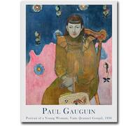 Paul Gauguin Poster Ritratto di una giovane donna su tela Arte della parete Pittura impressionista Paul Gauguin Stampe per la decorazione della parete domestica Immagine 40x50cm Senza cornice