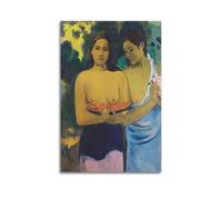 Paul Gauguin - Stampa artistica da parete su tela, motivo: due donne di Tahiti 1899, decorazione per camera da letto e soggiorno, 50 x 75 cm