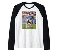 Paul Gazza Gascoigne Gioca per la Lazio Football 1992 Maglia con Maniche Raglan