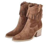 Paul Green 8249-009 - Stivali da cowboy, da donna, in pelle grezza, taglia 37, colore: Marrone, marrone, 41 EU