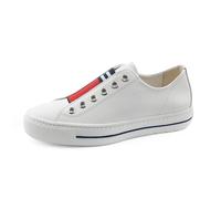 Paul Green Donna Mocassini 4797, Signora Pantofole Larghezza: Normale (Wms),Pantofola,Scarpe Casual,Ingresso Aperto,Weiß/Rot (Black),40 EU / 6.5 UK