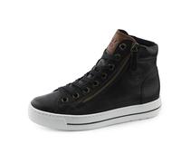 Paul Green Donna Scarpe Stringate, Signora Scarpe comode,Scarpa Bassa Comfort,Lacci,Comodo,Schwarz (Black/Cognac),37 EU / 4 UK
