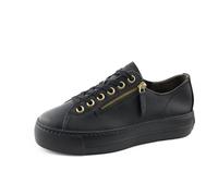 Paul Green Donna Scarpe Stringate, Signora Scarpe comode,Scarpa Bassa Comfort,Lacci,Comodo,Schwarz (Schwarz/Gold),40 EU / 6.5 UK