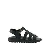 Paul Green Sandali da donna 6204-009 in pelle liscia nera, Nero , 38 EU