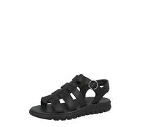 Paul Green Sandali da donna 6204-009 in pelle liscia nera, Nero , 37.5 EU