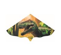 Paul Günther 1112 - Aquilone per bambini T-Rex con motivo di dinosauro, aquilone monofilo in robusto film PE, per bambini a partire dai 4 anni, con maniglia di avvolgimento e corda