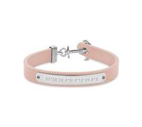 PAUL HEWITT - Bracciale Donna Signum Coordinate - Bracciale Ancora In Pelle Da Donna (nudo) Con Ciondolo Ancora In Acciaio (acciaio)