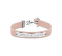 PAUL HEWITT - Bracciale Donna Signum Coordinate - Bracciale Ancora In Pelle Da Donna (nudo) Con Ciondolo Ancora In Acciaio (acciaio)