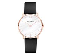 PAUL HEWITT Orologio da polso da donna Miss Ocean - Orologio da donna (oro rosa, argento, nero) con cinturino in maglia a 3 lancette