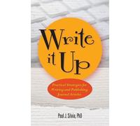 Paul J. Silvia Write It Up (Tascabile) APA LifeTools Series