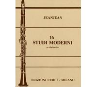 PAUL JEANJEAN - 16 STUDI MODERNI PER CLARINETTO - ED. CURCI