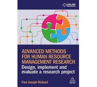 Paul Joseph-Ric Advanced Methods for Human Resource Management Rese (Tascabile)