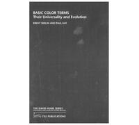 Paul Kay Brent Berlin Basic Color Terms (Tascabile) David Hume Series