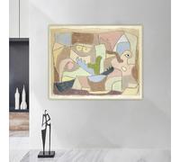 Paul Klee《Anche le piante sono vere》Stampe su tela astratte, pittura a olio, poster, quadro, decorazione da parete per casa e soggiorno (60x90 cm)