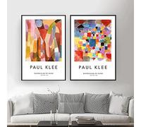 Paul Klee Opere D'arte Mostra Poster e Stampe Galleria a Colori Immagine di Arte Della Parete Museo della Tela di Canapa Pittura Soggiorno Complementi Arredo Casa 30x40 cmx2 Pz Senza Cornice