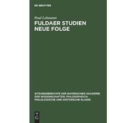 Paul Lehmann Fuldaer Studien Neue Folge (Copertina rigida)