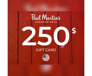 Paul Martin's American Grill Gift Card 250 USD Key - UNITED STATES