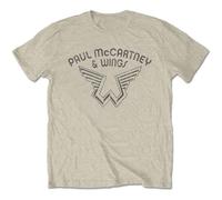 Paul Mccartney - Rock Off officially licensed products Paul McCartney Wings Logo T Shirt Size XL