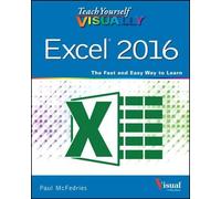Paul McFedries Teach Yourself VISUALLY Excel 2016 (Tascabile)
