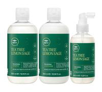 Paul Mitchell Tea Tree Lemon Sage Thickening Set (Shampoo 300ml + Conditioner 300ml + Spray 200ml)