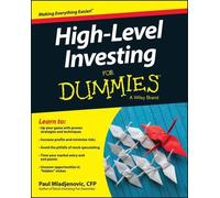 Paul Mladjenovic High Level Investing For Dummies (Tascabile)