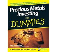 Paul Mladjenovic Precious Metals Investing For Dummies (Tascabile)