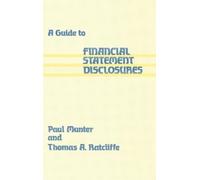 Paul Munter Thomas Ratc A Guide to Financial Statement Disclo (Copertina rigida)