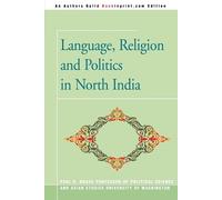 Paul R Brass Language, Religion and Politics in North India (Tascabile)