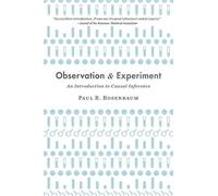 Paul R. Rosenbaum Observation and Experiment (Tascabile)