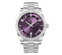 Paul Rich Orologio Legacy Silver Plum da uomo, 40 mm, colore: argento/prugna