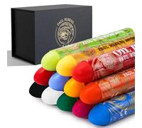 Paul Rubens Pastelli al olio, 12 colori Super Jumbo HaiYa Artists Soft Oil Pastels Vivido e cremoso, Forniture d'arte per artisti, principianti, studenti, arte pittura disegno (Set A)