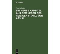 Paul Sabatier Ein neues Kaptitel aus dem Leben des Heiligen F (Copertina rigida)