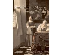 Paul Salzman Reading Early Modern Women's Writing (Copertina rigida)