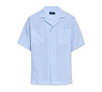 Paul & Shark - Camicia a Maniche Corte in Lino - - Shirts - Uomo - Blu - M