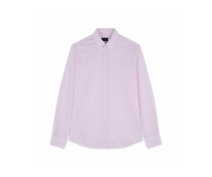 Paul & Shark - Camicia a Righe J-Fit in Cotone - - Shirts - Uomo - Rosa - 2XL