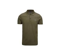PAUL & SHARK COP1013-132 Polo Manica Corta Piquet Cotone 100% Regular Fit Olive Green (Verdone) (XXL, Olive Green (Verdone))