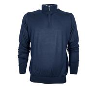 PAUL SHARK Maglione Uomo Mezza Zip In Lana Merino Extra Fine 99311016 Blu 050