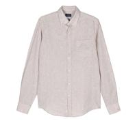Paul & Shark, ,Shirts ,Uomo ,Beige ,M Camicia Casual in Lino Beige a Maniche Lunghe