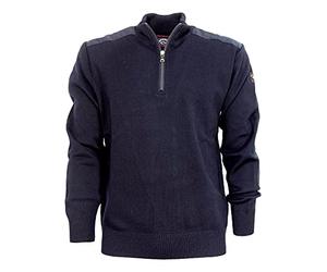 PAUL & SHARK YACHTING PULL ZIP CON TOPPE COLORE BLU MODELLO COP1028 Taglia XXXXXL