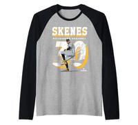 Paul Skenes | Giocatori di Baseball MLB di Pittsburgh | MLBPSK205M Maglia con Maniche Raglan