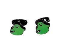 PAUL SMITH GEMELLI DA UOMO ADARK VERDE NEON GHOST RAME NERO SMALTO