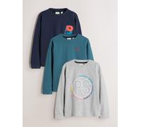 Paul Smith Junior Confezione di t-shirt a maniche lunghe con stampa grafica Paul Smith Junior 3 110116cm blu