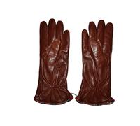 Paul Smith Mainline Donna pelle Marrone Mulinello Rifinito Guanto " M " Nuovo