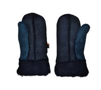 Paul Smith Mainline Guanti In Pelliccia Sintetica Da Donna "M" Blu Marino Nuovo