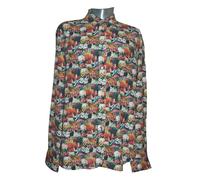 Paul Smith Mainline Uomo 50th Anniversario Semi Confezione Stampa Camicia 44.5cm