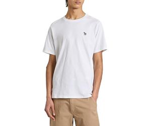Paul Smith T-Shirt Uomo Cotone Zebra Logo, Bianco, M